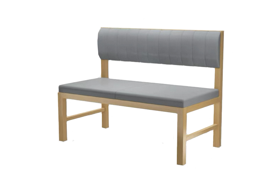 Solid wood booth sofa Fashion design booth sofa Customized booth sofa Leather seating booth