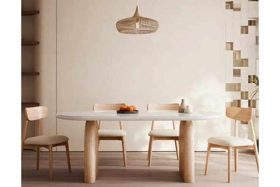 Sintered stone top dining table French vintage dining table Modern dining table