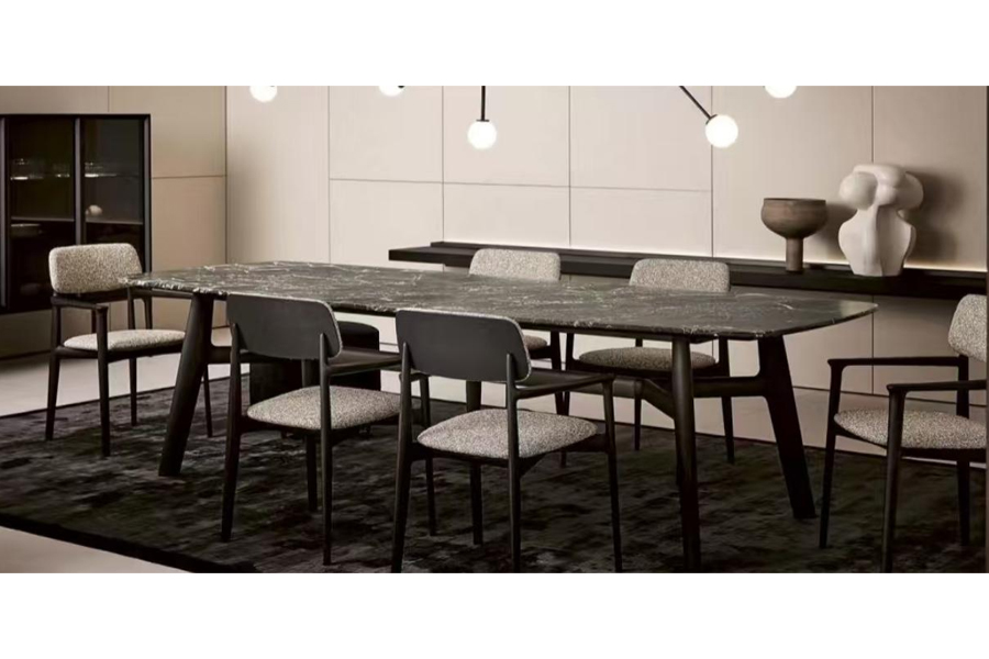 Modern style dining table fashion design dining table sintered stone top dining table