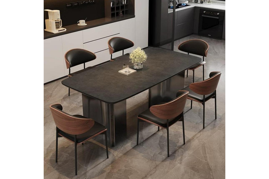 Sintered stone top dining table Mid-century dining table High quality dining table
