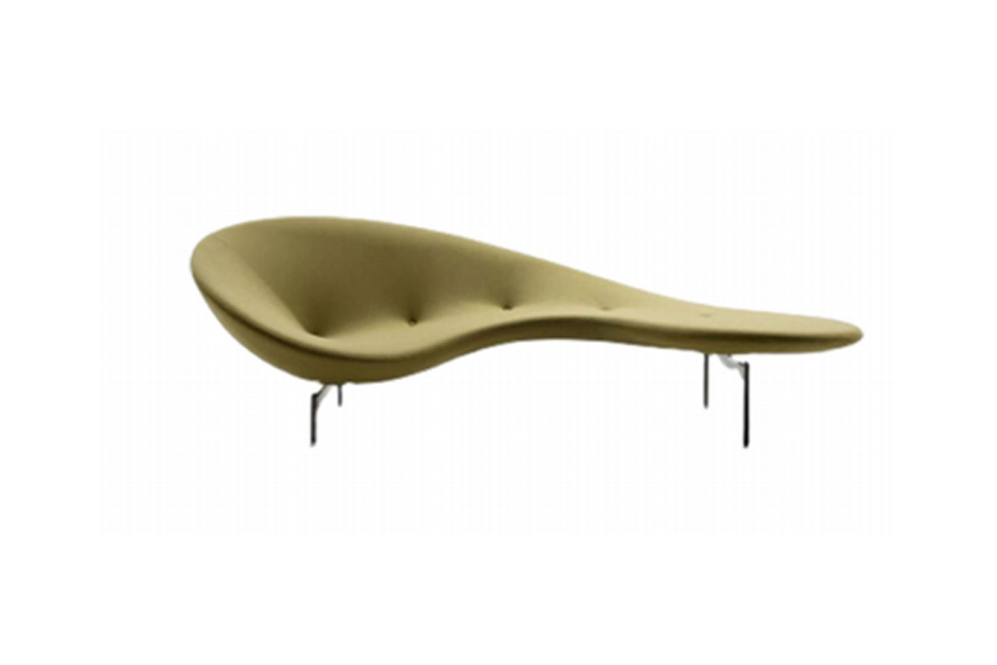 Sofa-Pea-shaped curved sofa-style lounge chair - Curved and artistic recliner for hotel living room