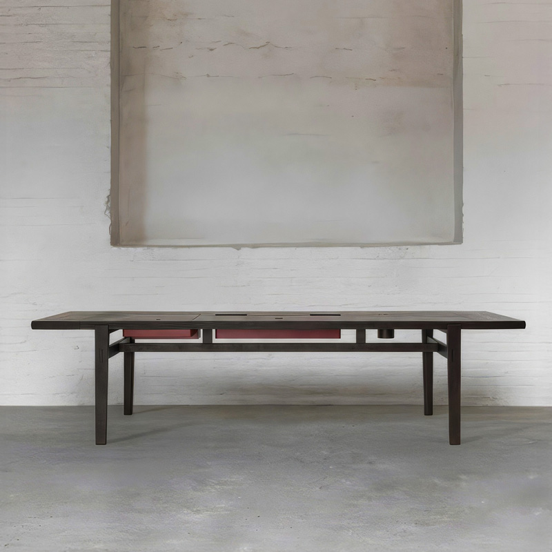 Guanliang Tea table New Chinese-style tea table tea stool modern wooden tea table