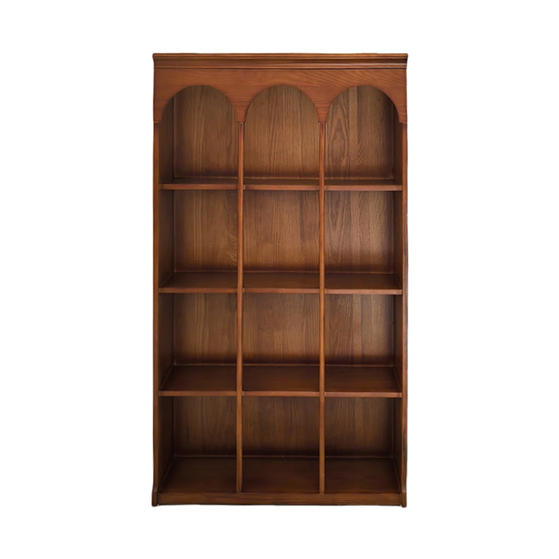 Retro Solid Wood Floor-standing Bookcase