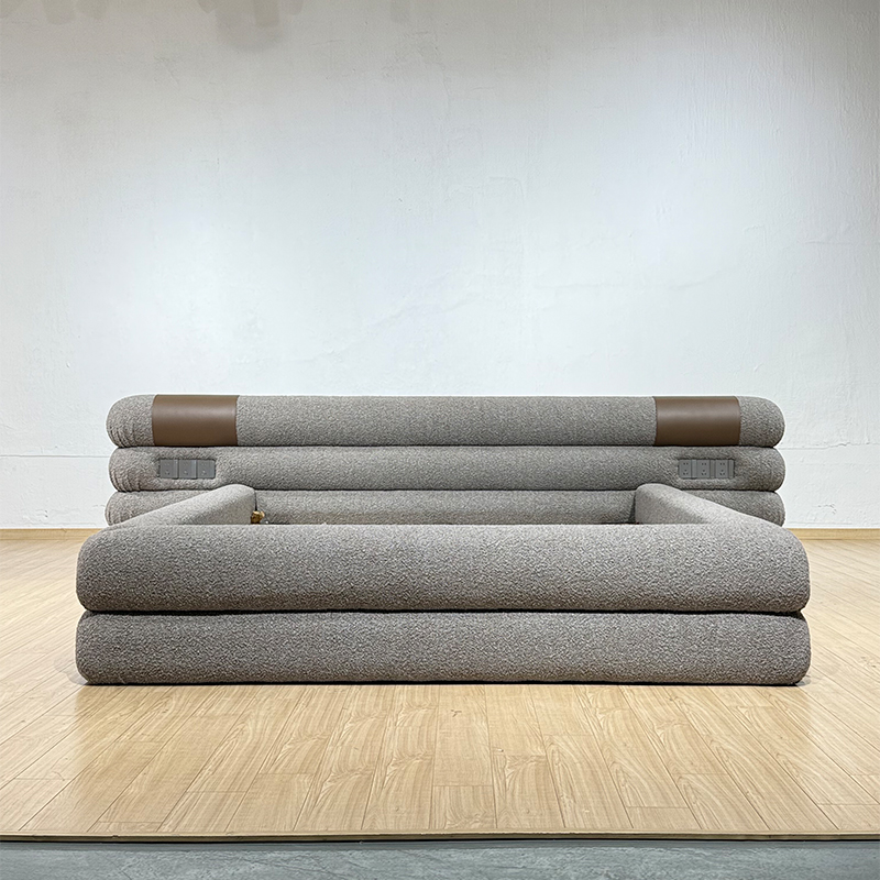 Italian luxury fabric bed designer high-end master bedroom wide-screen double bed