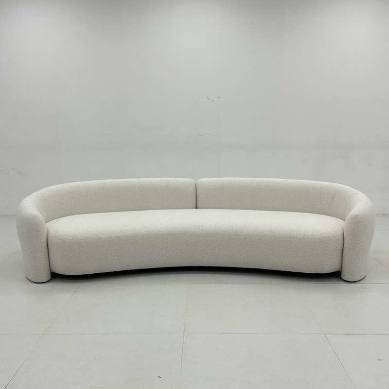 Modern designer fabric sofa living room high-end modular sofa curved sofa