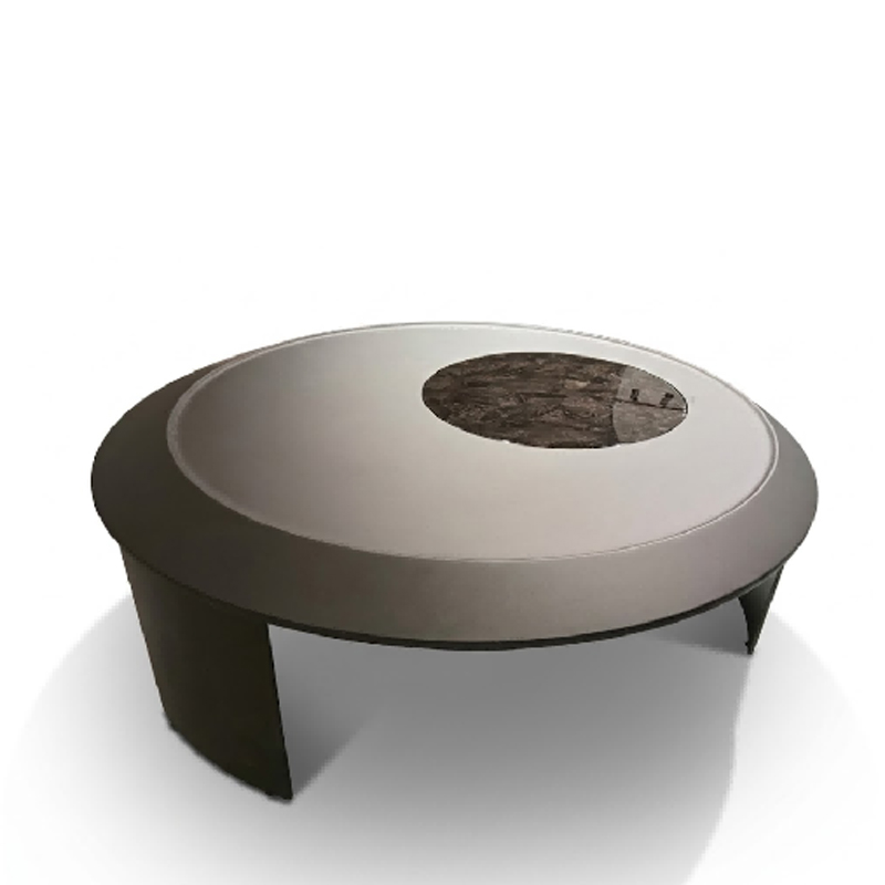 Stone inlay  round coffee table