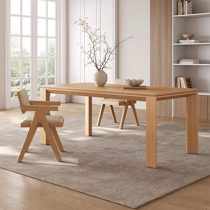 Medieval style solid wood Square dining table nordic style furniture collection
