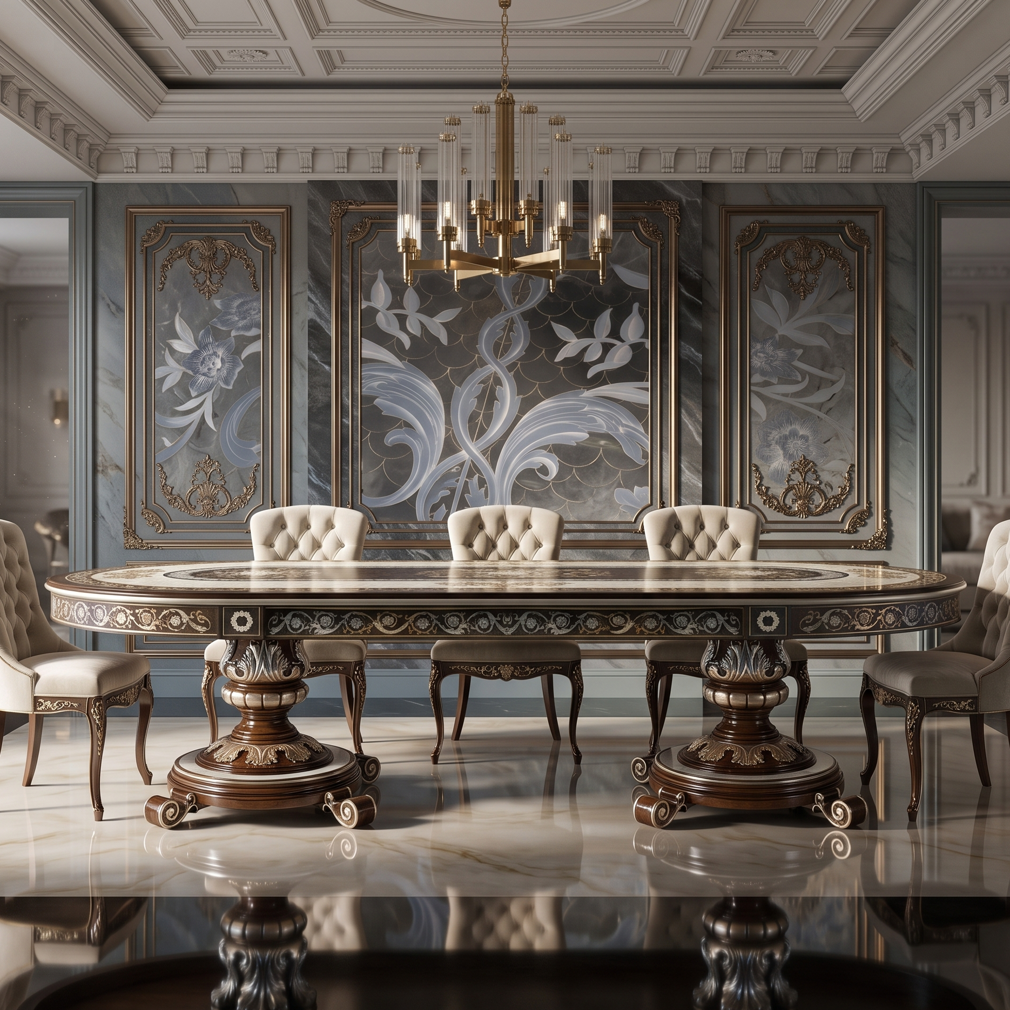 Oval dining table (2.7m)