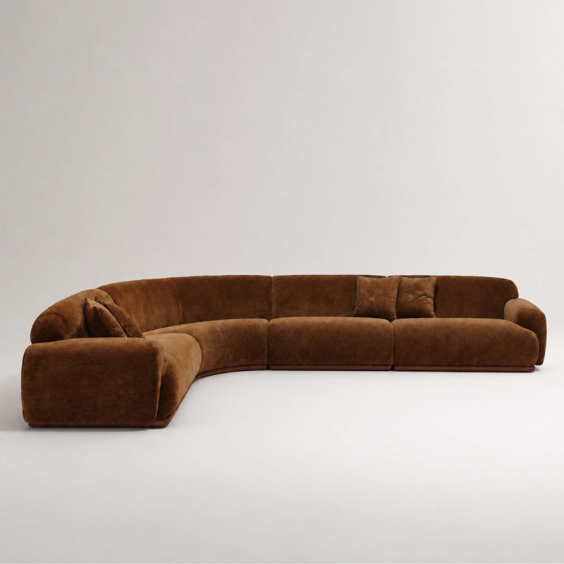 Manna Sofa Italian Minimalist Original Designer Sofa, Fabric L-shaped Sectional Sofa for Villa Living Room