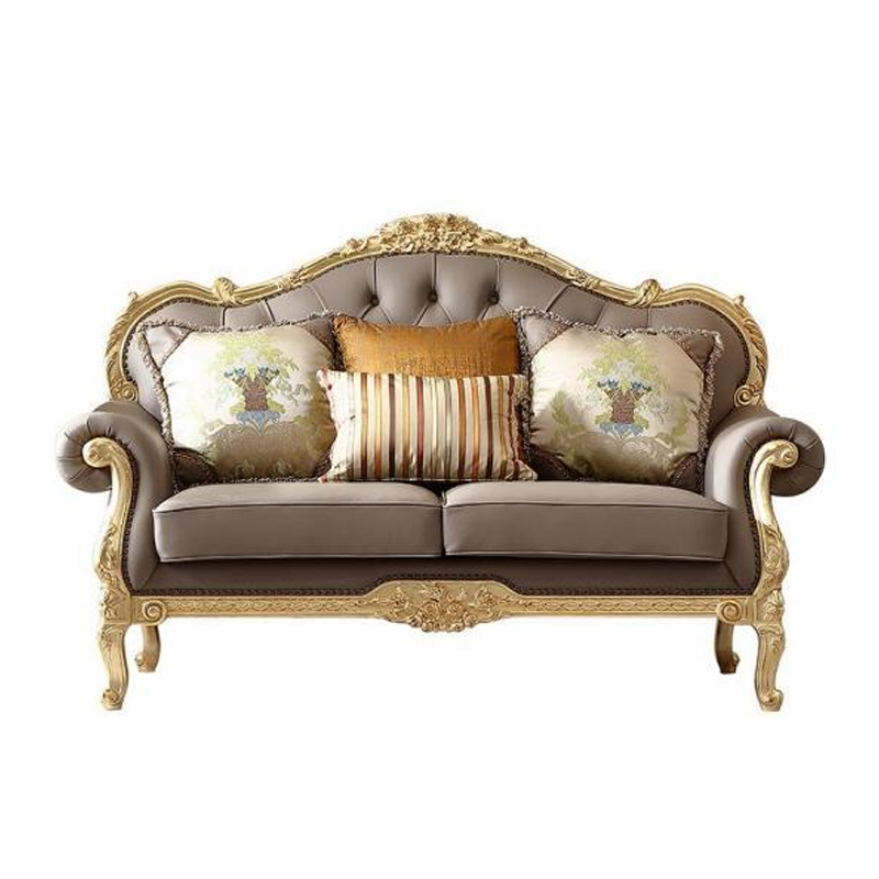 French Palace 2+3+4 Carved Solid Wood Sofa Set