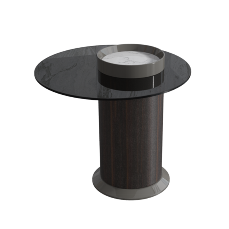 Vintage Round Coffee Table Side Table For Living Room