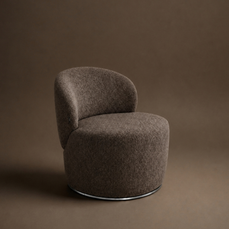 Aoba Leisure chair Organic Modern Fabric Lounge Chair Full Textured Fabric Upholstery for Living Room, Reading Nook & Relaxation Space