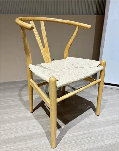 Wishbone-Style Rope Dining Chair