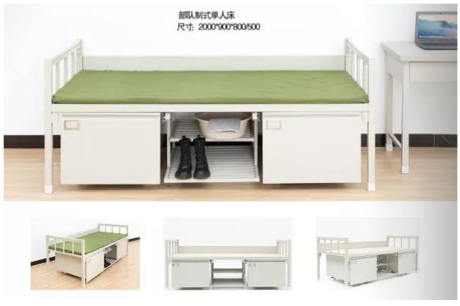 navy single bed