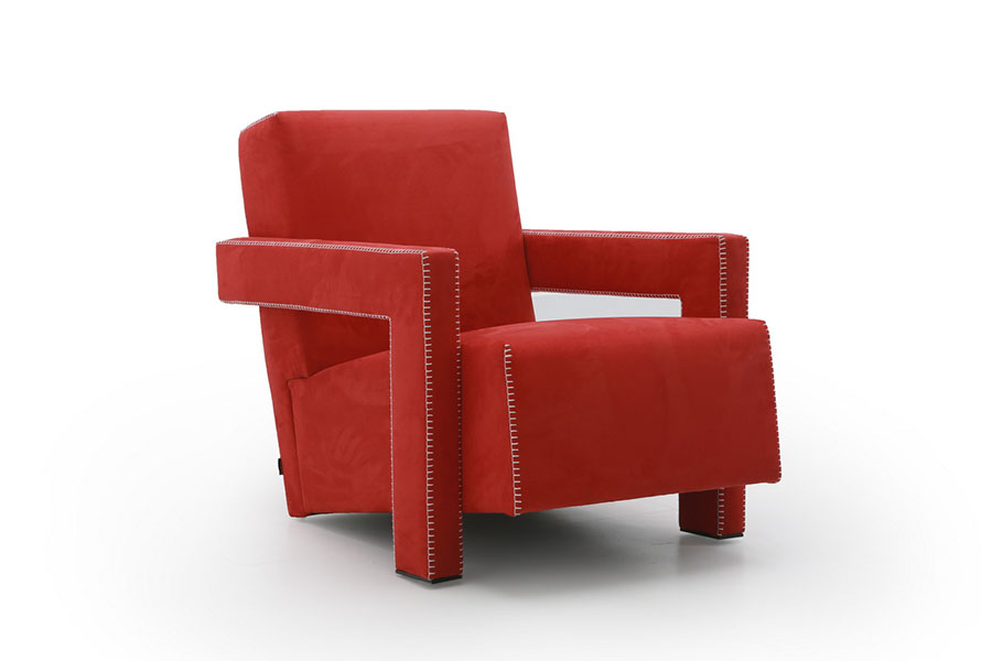 leather armchair blue