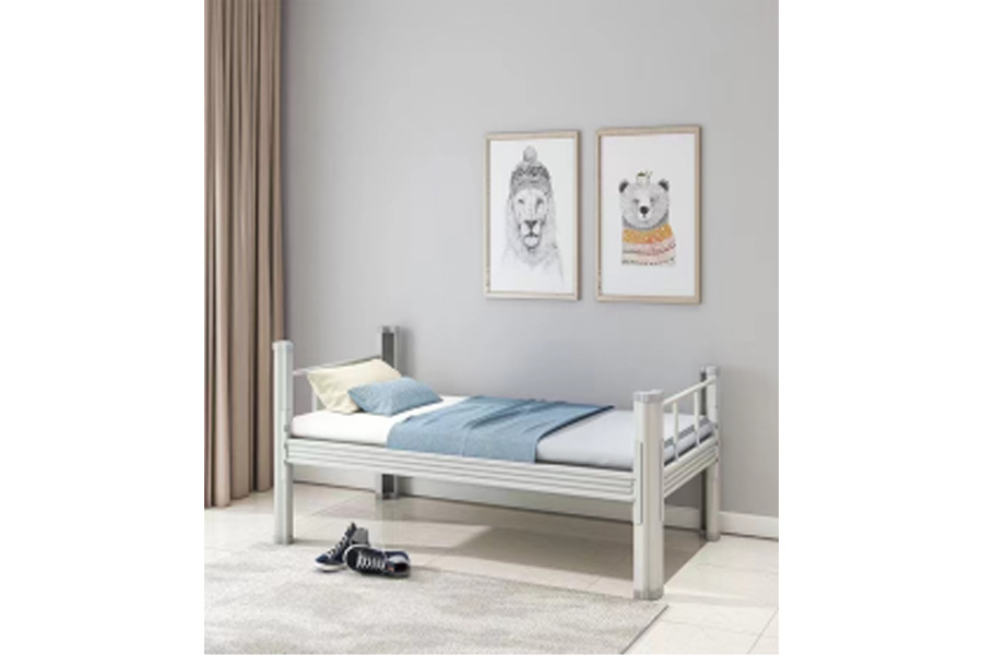 Single bed dormitory iron bed frame solid and durable