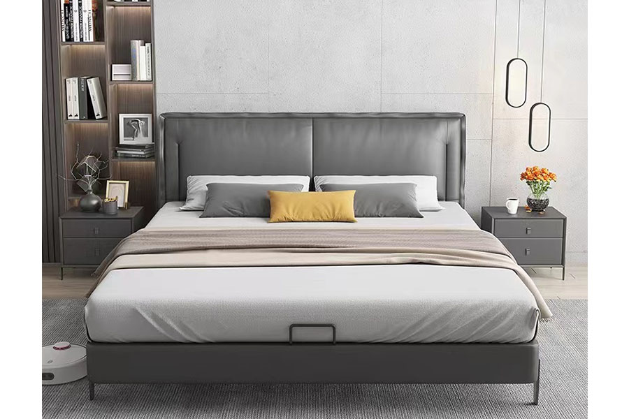 VINCENT upholstered bed HM0645-08 modern style bedroom furniture