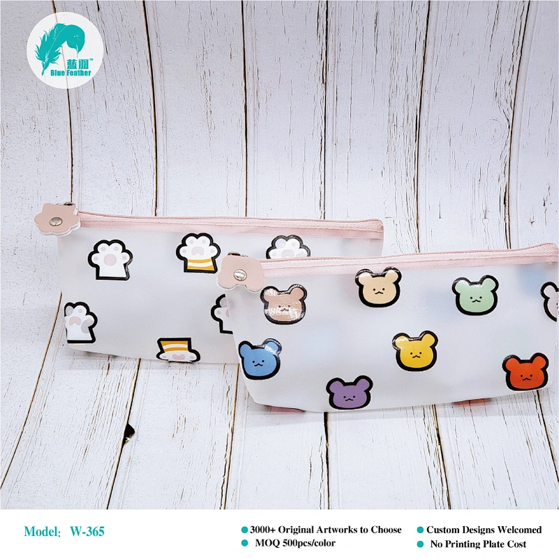 Translucent cosmetic bag