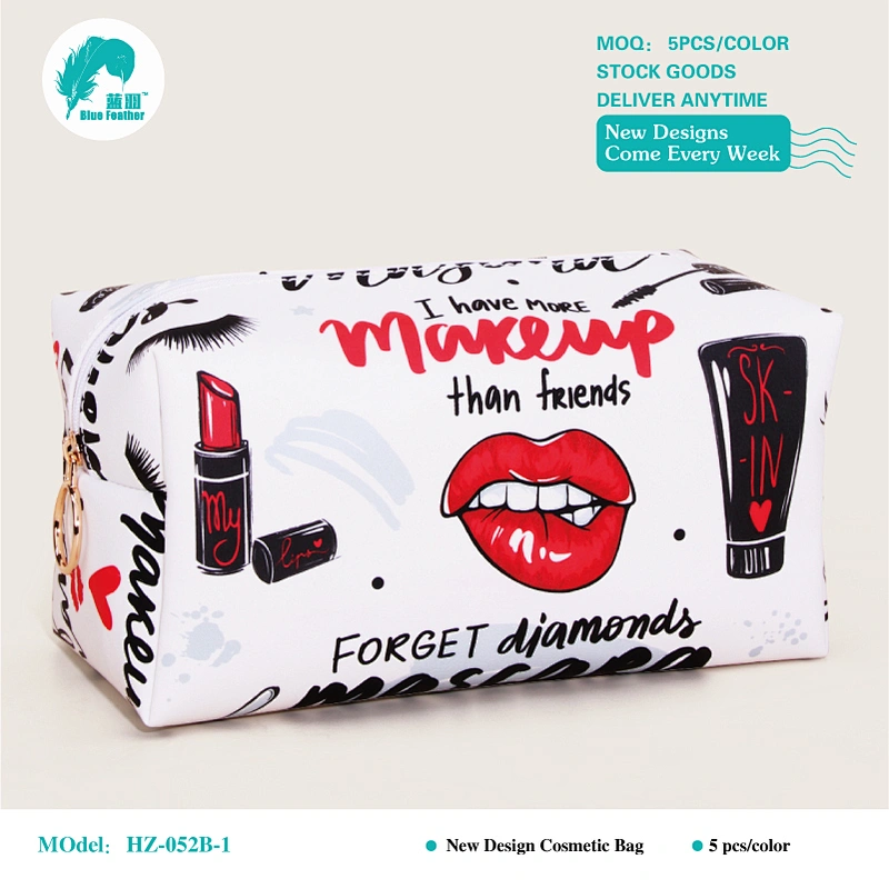 PU custom design cosmetic bags
