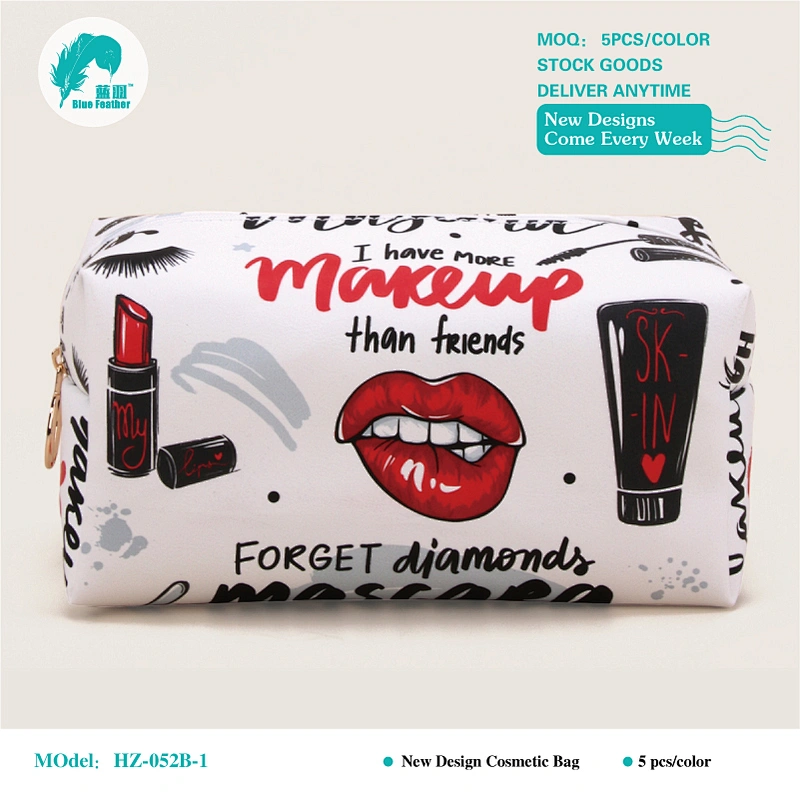 PU custom design cosmetic bags