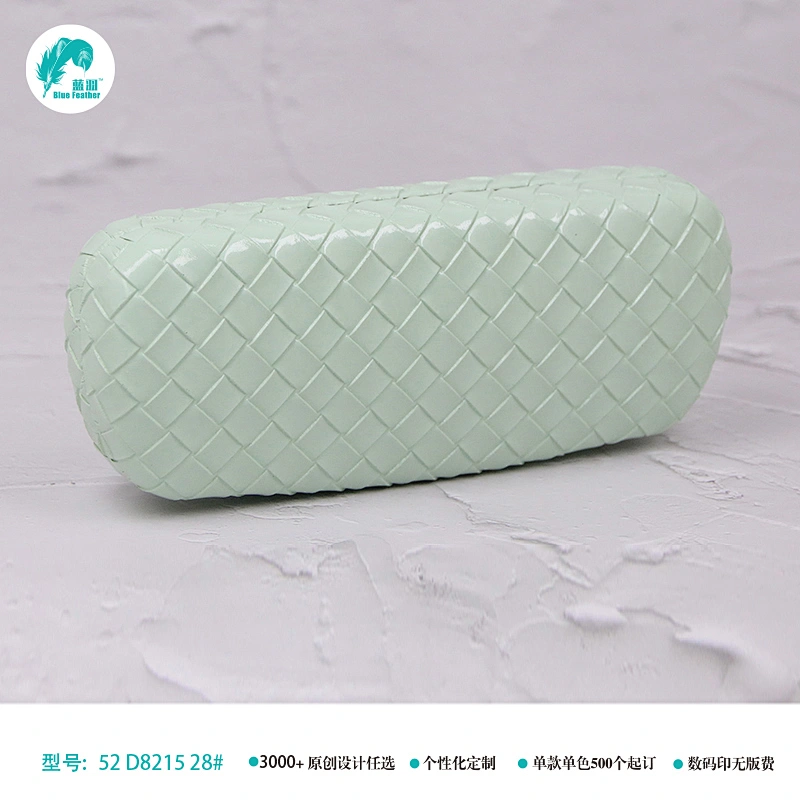 green metal eyeglasses case