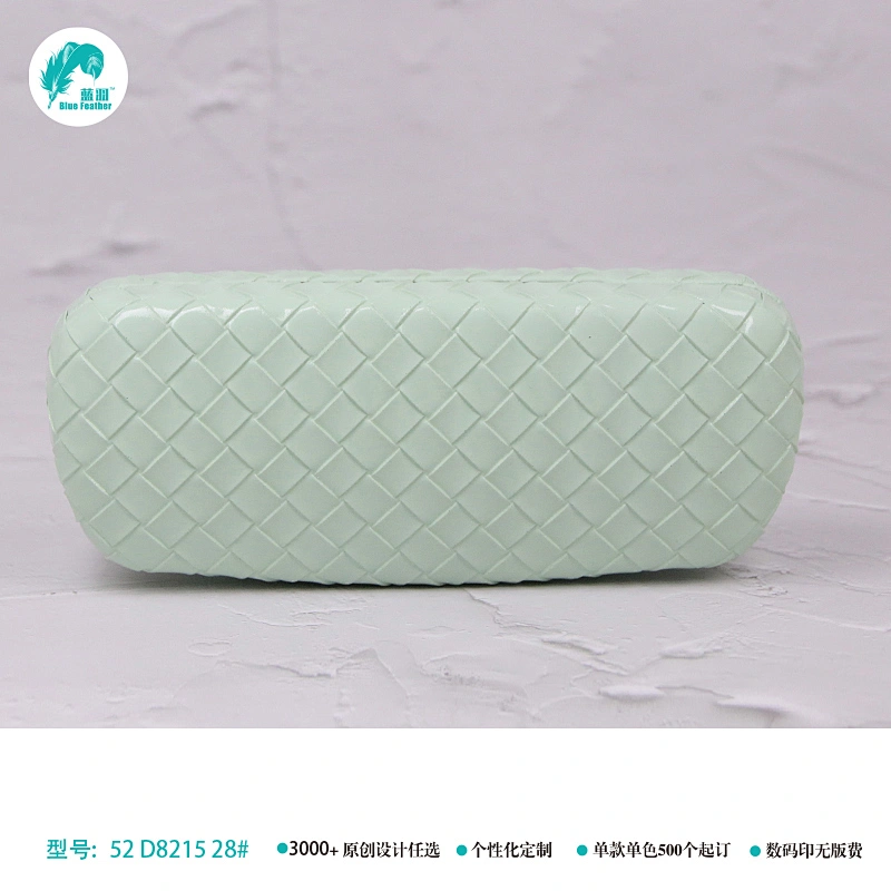 green metal eyeglasses case