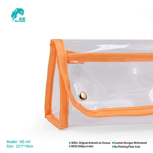 Transparent cosmetic bags