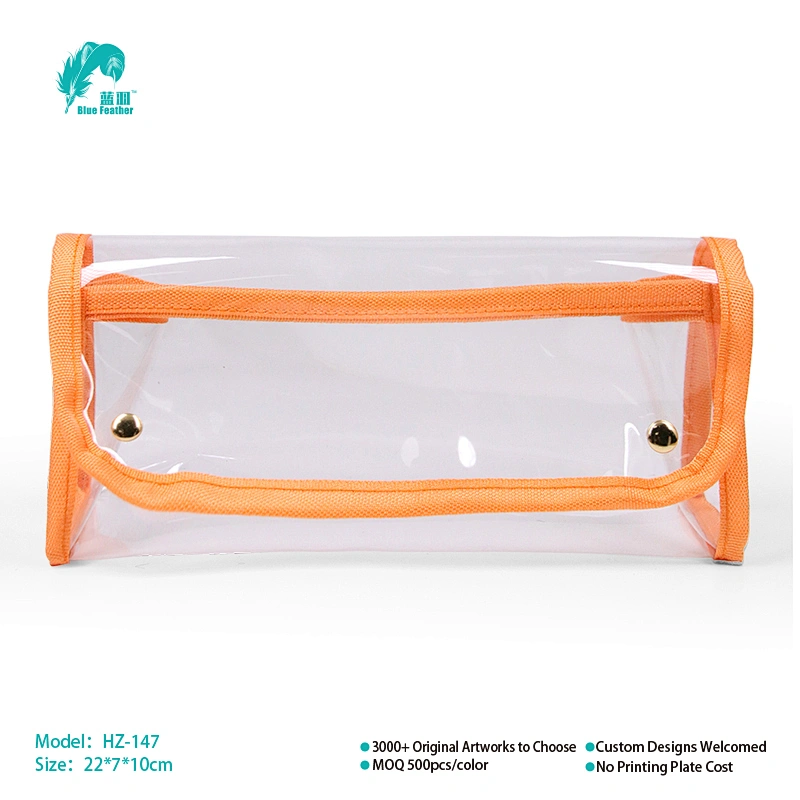 Transparent cosmetic bags