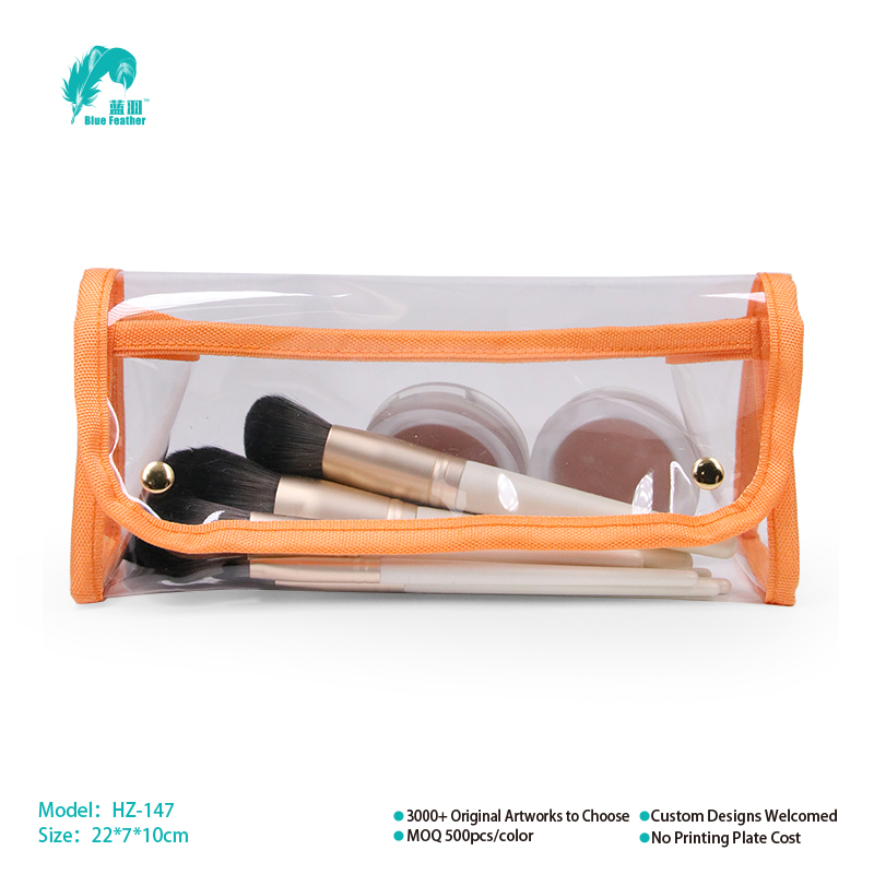 Transparent cosmetic bags