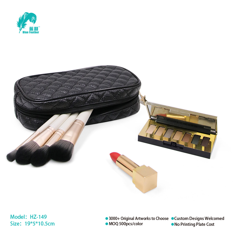Black color makeup bags