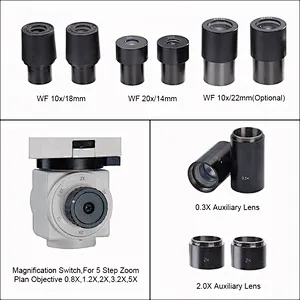 Forensisches Vergleichsmikroskop 2,4x-200x