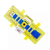 G12.4510 倍率 520x ミニチュア LED 光源と緑色のプラスチック PP 素材のフォールドスコープ顕微鏡