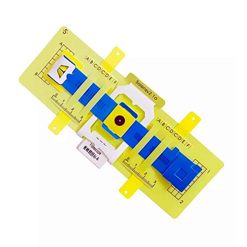 G12.4510 Forstørrelse 520x med miniature LED-kilde og grøn plast PP-materiale Foldscope Mikroskop