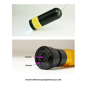 USB 편광 디지털 현미경, 500x