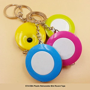 Mini ruban rond rétractable en plastique