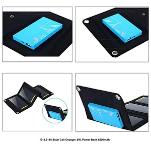 Caricabatterie per Celle Solari, 8W, Power Bank 5000mAh