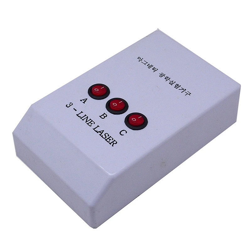3 linjers laserboks, med magnet
