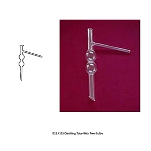 2つのバルブを備えた蒸留管
