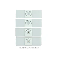 Opaque Plastic Slide Set of 4