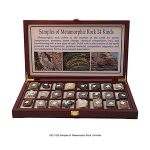 Campioni di roccia metamorfica 24 tipi