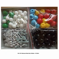 Conjunto de modelos moleculares, 80 bolas + 110 bastão