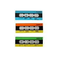 Combined Plastic Prepared Slide, Set of 3