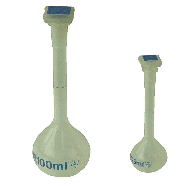 Fiole jaugée en plastique