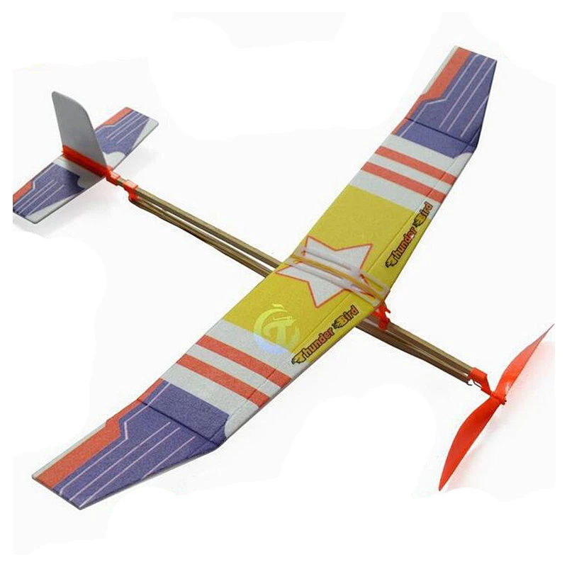 Avion alimenté par élastique, 19,7'