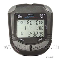 Cronometro elettrico, display a 3 righe, 60 memorie