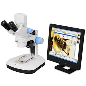Stereomicroscopio digitale 1:7,6 6,6-50x