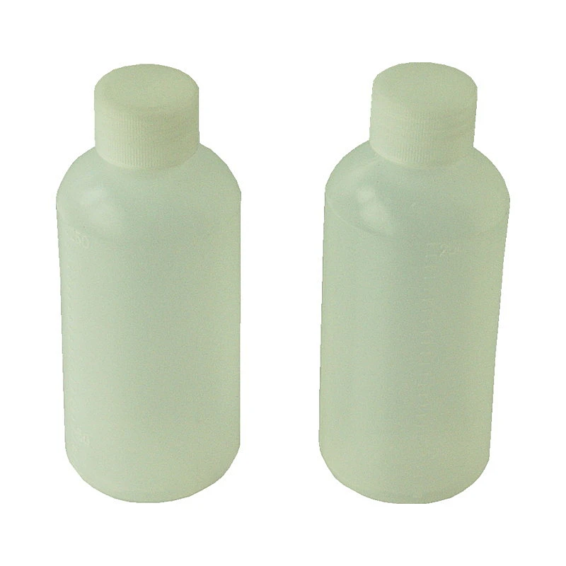 Botella de plástico con boca pequeña