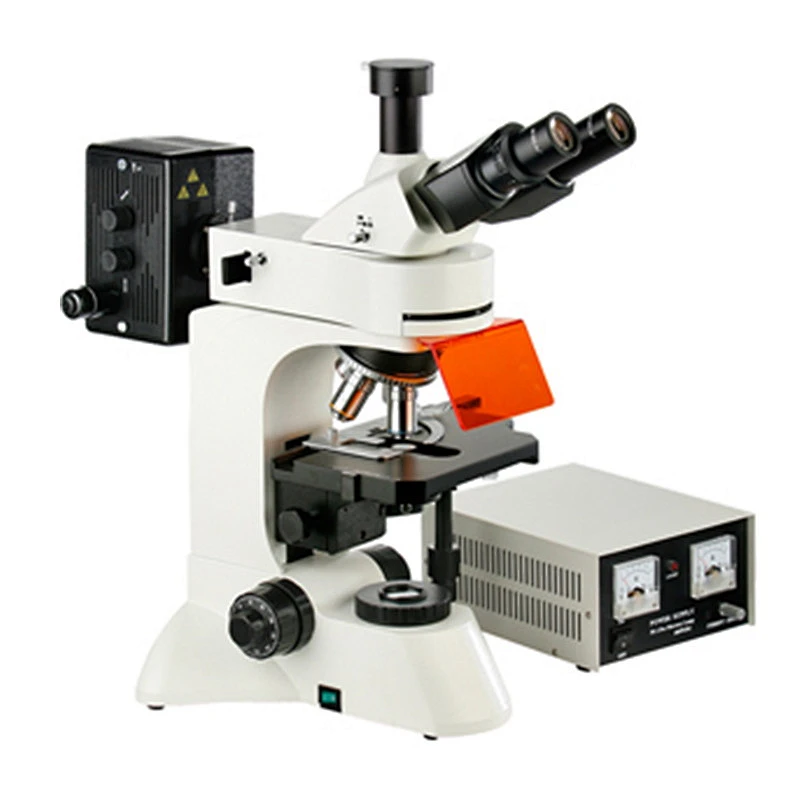 Microscópio fluorescente, 100W Mercúrio, B,G,U,UV