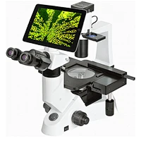 مجهر بيولوجي مقلوب رقمي بشاشة LCD ، 9.7