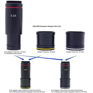 Okularadapter-Set, 0,5x